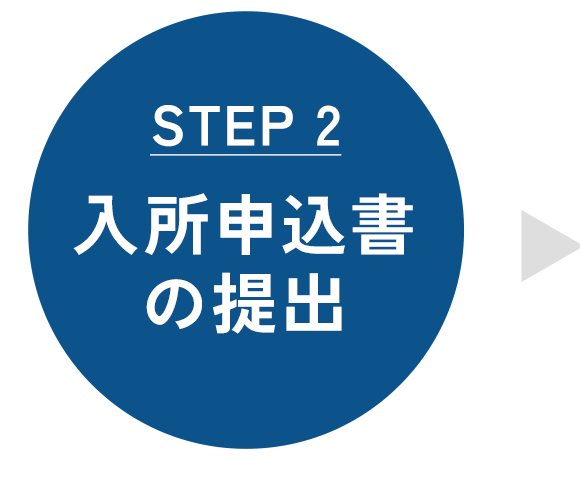 入所申込書の提出